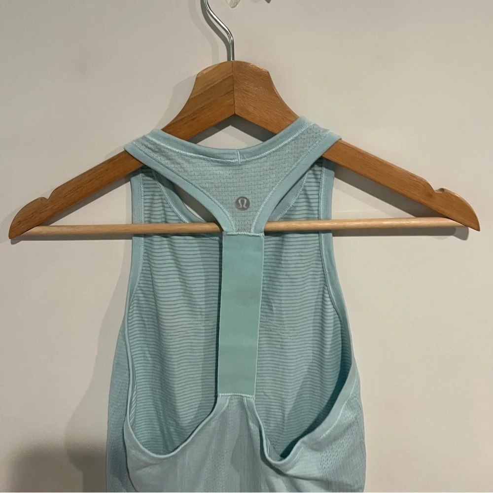 Lululemon Swiftly Razorback Tank Blue